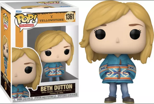 Funko Pop Television Yellowstone Beth Dutton #1361 Vinyl Figure  With Protector