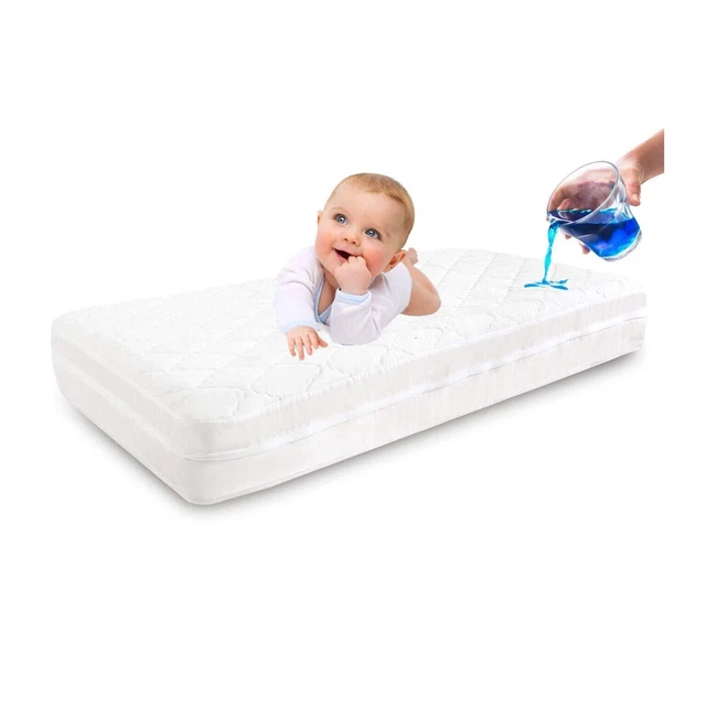 Protector de colchón para cuna, protector de colchón para bebé | colchón impermeable para cuna