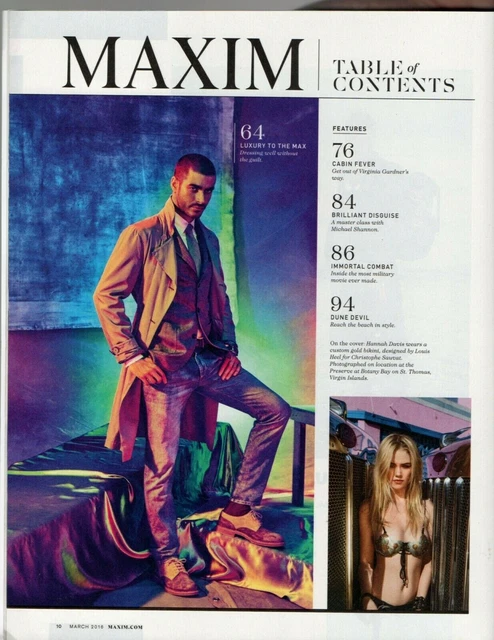 MAXIM MAGAZINE MARCH 2016 Hannah Davis Mrs Derek Jeter Mark  