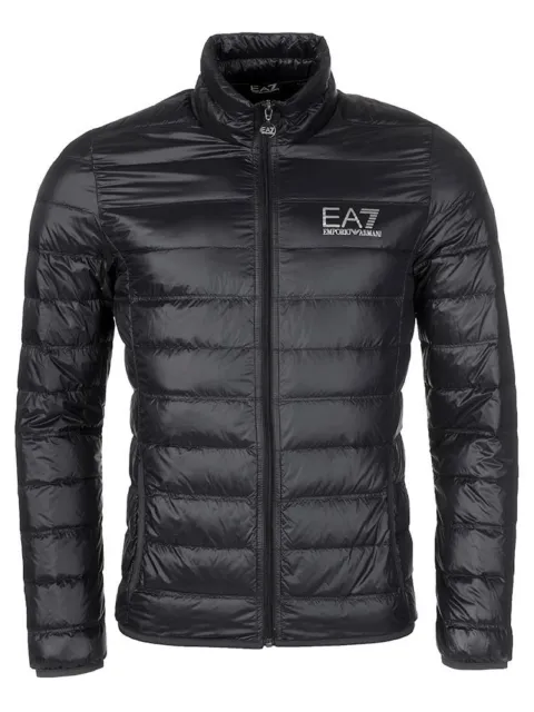 Ea7 Emporio Armani Mens Ultra Lightweight Jacket Slim Fit Black Uk Size Small