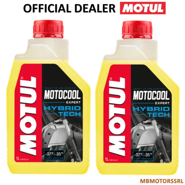 Motul Motocool Expert Hybrid Tech Liquido Refrigerante Moto Pronto Giallo 2Litri