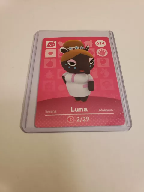 !SUPER SALE! Luna # 014 Animal Crossing NINTENDO Amiibo Card Series 1 MINT!!!