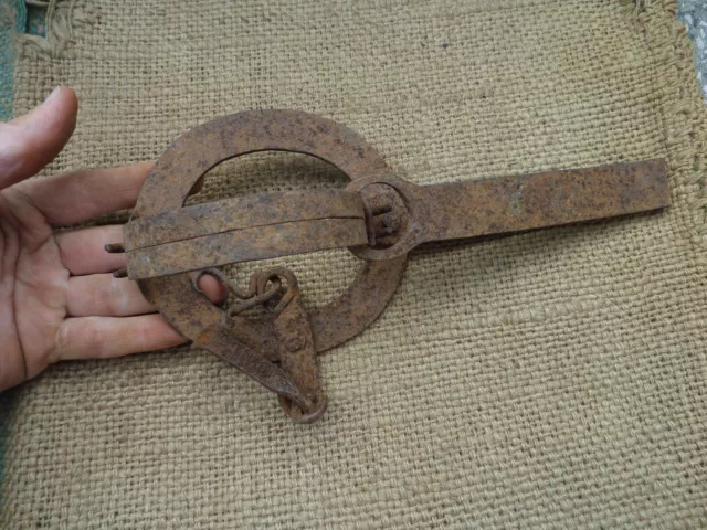 Vintage Antique Small Wrought Iron Mouse Mice Rat Trap Blacksmith Hand Forged