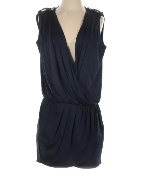 Rachel Roy Women’s Navy Blue Sleeveless Skort Style Romper XS EE14