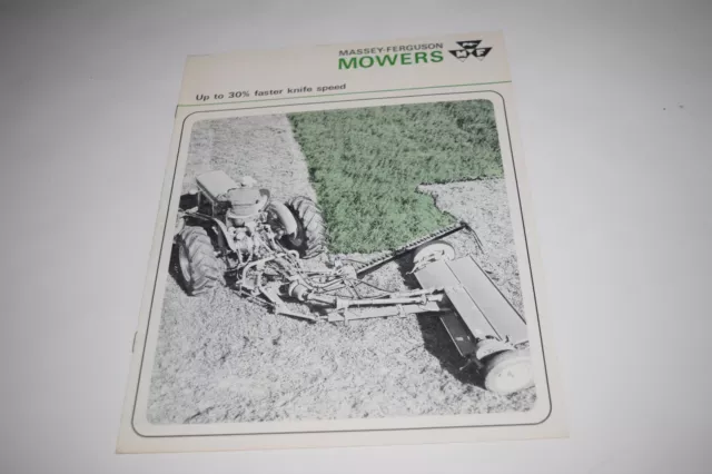 Massey Ferguson MF 41 42 51 52 71 72 Mowers Sales Brochure