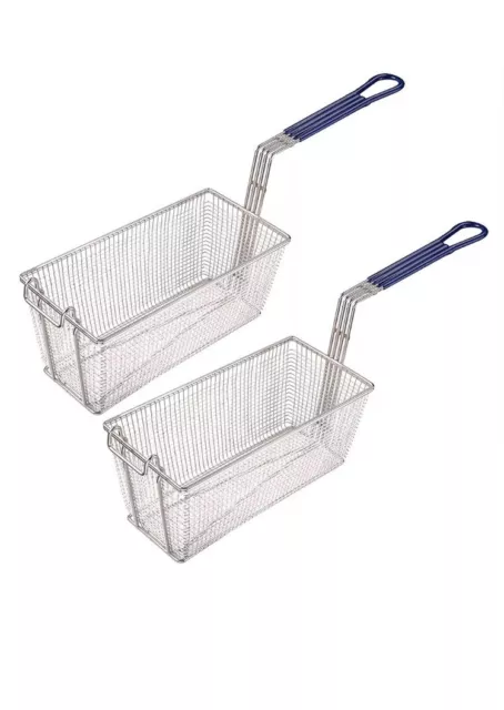 2x Frying Basket for pitco,imperial, Elite.etc Fryer Heavy Duty 340x165x150mm,