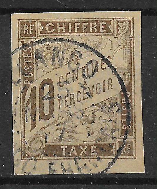Colonies Generales : Taxe N° 19 Rare Obliteration Cachet Loango Congo Francais