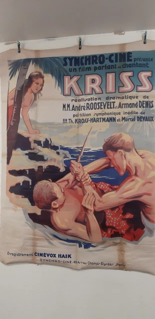grande affiche de cinema ancienne KRISS