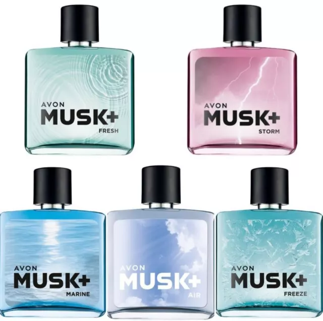 Avon Musk + for Men für Männer   EDT Spray Eau de Toilette 75 ml AUSWAHL