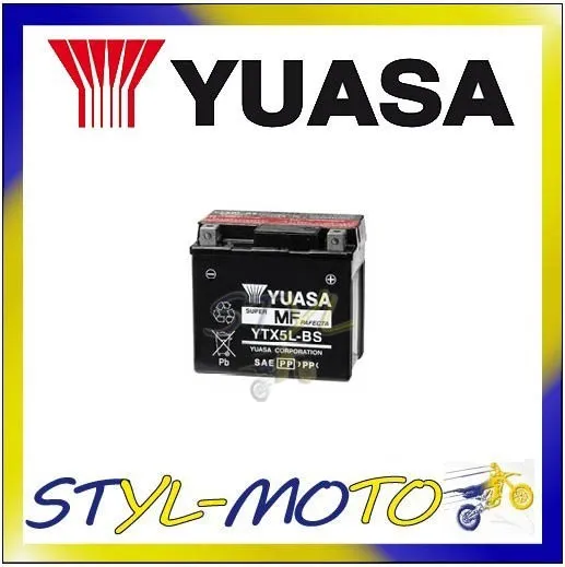 Ytx5L-Bs Batteria Originale Yuasa Con Acido Honda Crf 230 F 2008