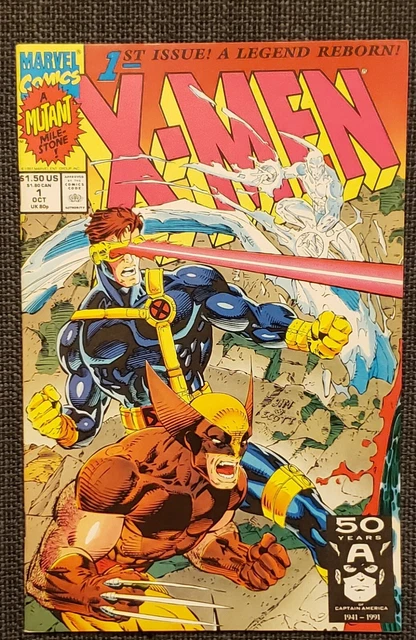 X-Men #1  Volume 2 Cover C (1991) Jim Lee 1st appearance of Acolytes Direct Ed