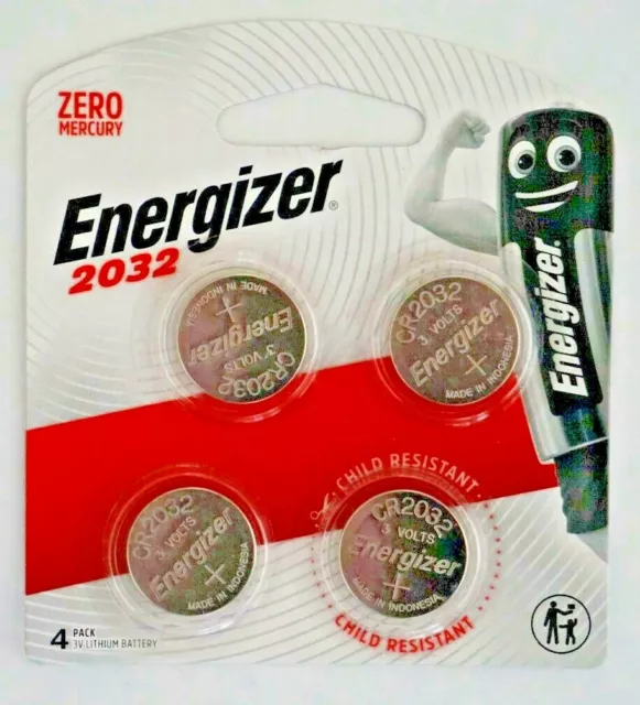 Energizer AU / 2032 - 1 PACK 3V Lithium Coin/Button Cell Batteries Zero Mercury