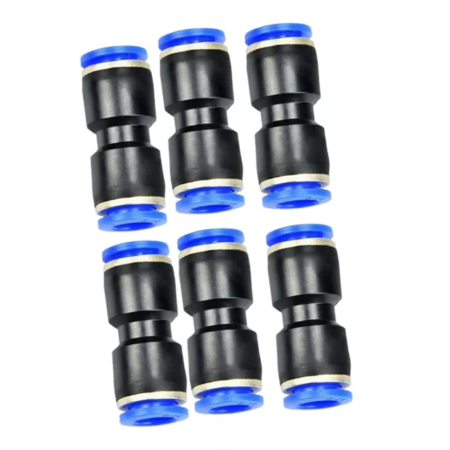 10x Straight Push Pneumatic Connector Air Line Fitting For 1/4" OD Tube