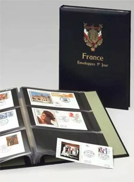 DAVO 25555 Davo Album Ersttagsbriefe Frankreich