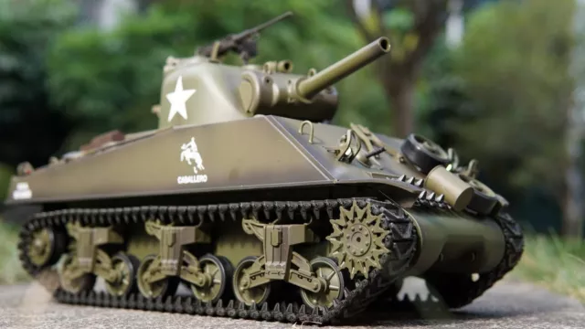 RC BB Tank 1:16 Heng Long THE FURY Smoke Sound 2.4G M4A3 Sherman Radio Control