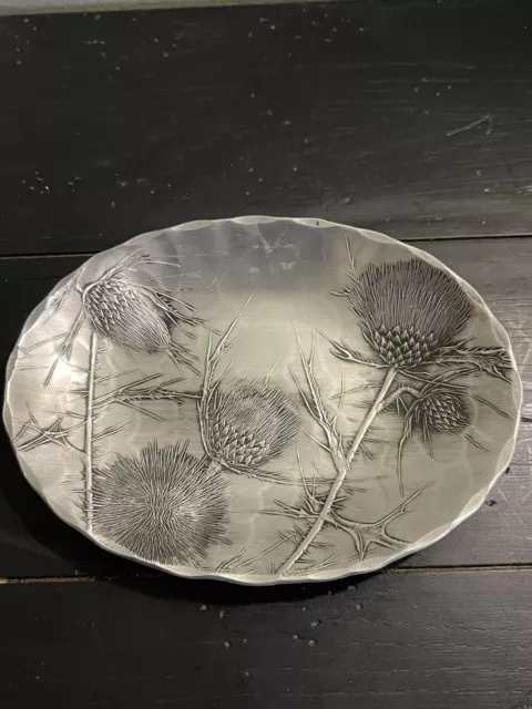 Wendell August Forge Wild FlowerPlate, Small Aluminum Oval Plate