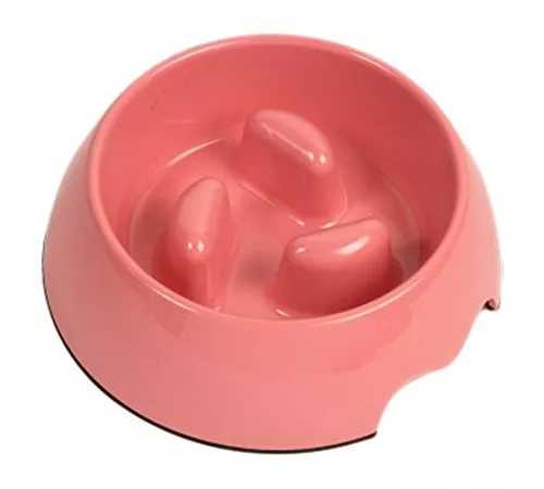 Pink Dog Bowl. Anti-Gulp  Anti Slip, Bloat, Indisgestion, Pet 200/900ml. Petface