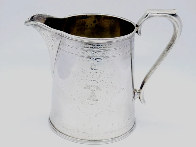 Antique Victorian Sterling Silver Milk Jug Hallmarked William & George Sissons