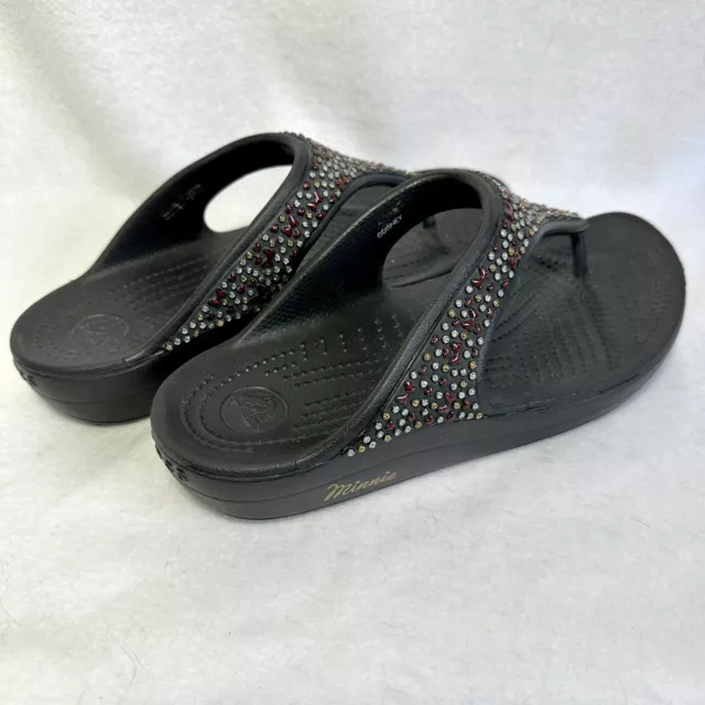 CROCS SLOANE DIAMANTE Embellished Wedge Slide Sandals 204084 Greige 11  $88.00 - PicClick