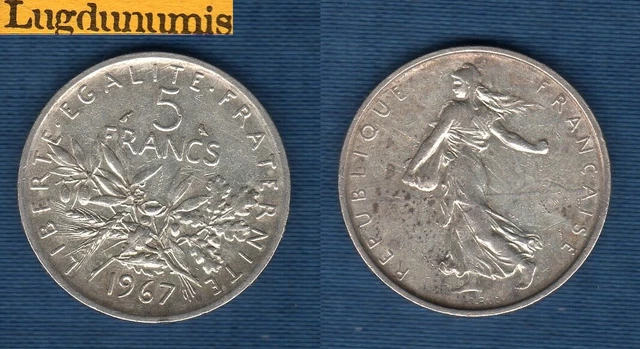 5 Francs Semeuse 1967 TTB SUP