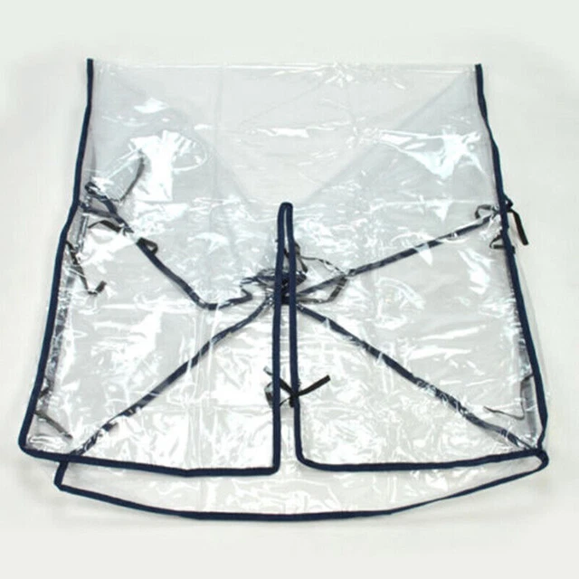 Kids Transparent Universal Double 360 Stroller Rain Cover Side Sitting Gift J1K2