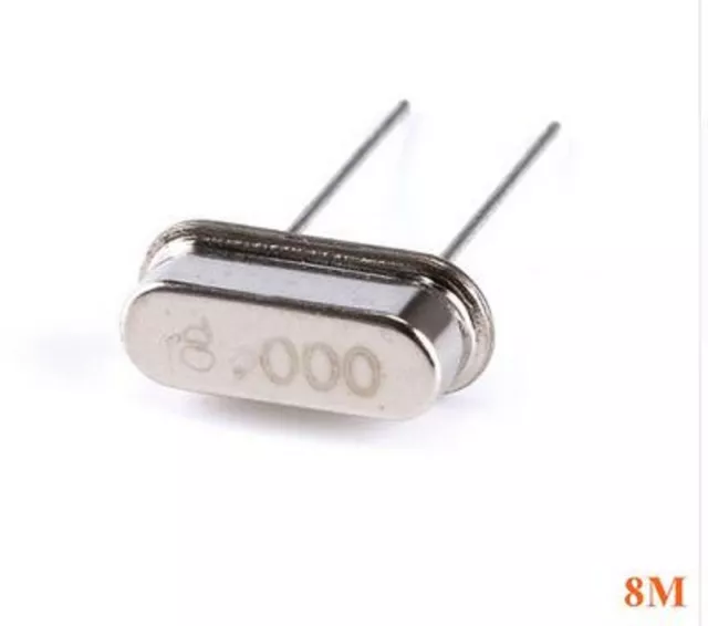 10pcs 8.000M 8MHZ Quartz Crystal Resonator Passive Oscillator HC-49S New