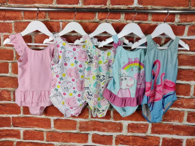 GIRLS BUNDLE AGE 3-4 YEARS GEORGE NUTMEG etc SWIMMING COSTUME PEPPA PIG 104CM