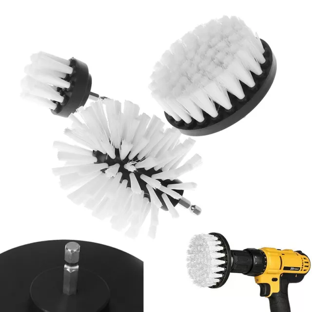 White Electric Floor Cleaning Brush Drill Power Tool Removing Stubborn S  BeS-wf