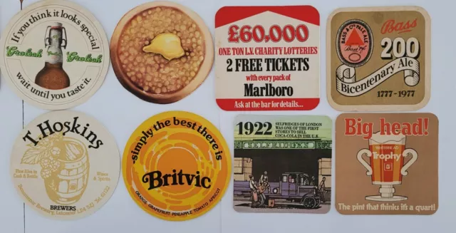 Vintage Beer Mats Various Pubs & Breweries 70's through to 2000's  PYO BX1 (#4)