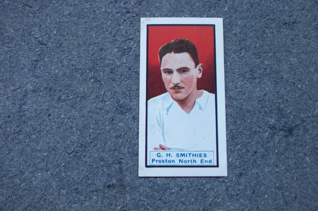 D.C Thomson Footballers/ Cars 1930  G.H.SMITHIES (Preston) Card No 15