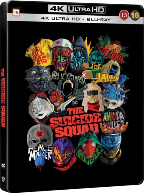 The Suicide Squad - Limited Edition Steelbook (4K UHD + Blu-ray) *NEW & Sealed*