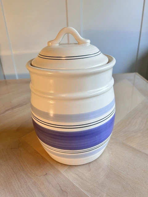 Pfaltzgraff Hand Painted Canister With Lid Large Rio Style Pfaltzgraff Hand Painted Canister With Lid Large Rio Style