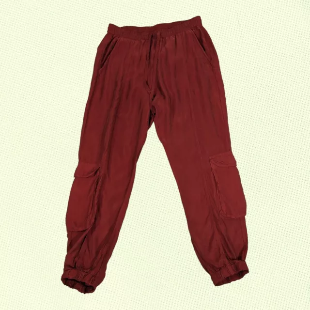 Johnny Was Ramble Cargo Pull On Pants Women's S Burnt Orange