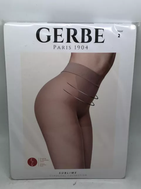 Collants Femme GERBE Sublime Taille 2 couleur Noir Neuf !!!