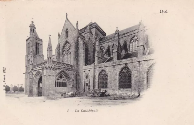 Carte Postale Ancienne Cpa Dol De Bretagne La Cathedrale