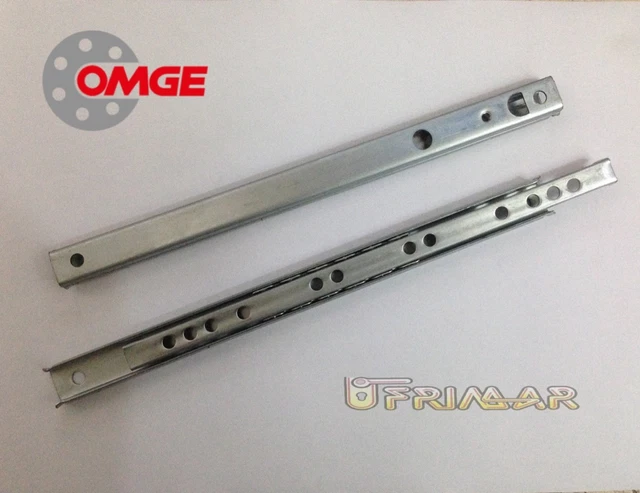 Guide Scorrevoli Per Cassetti H17mm - Estrazione Parziale Portata 15kg - Foto 3