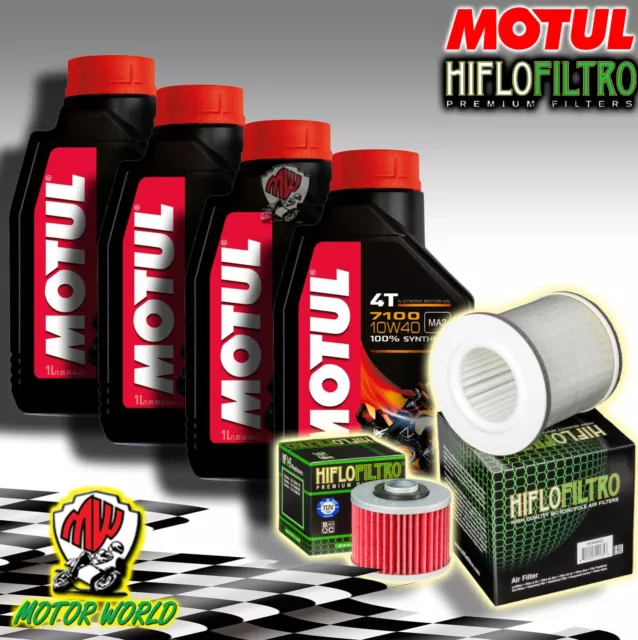 Set Entretien Huile MOTUL 7100 10W40 + Filtres Yamaha BT 1100 Bulldog 2002 2003