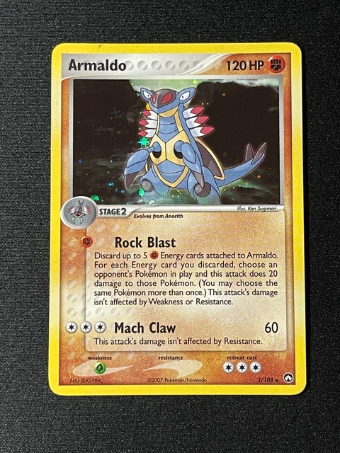 Armaldo┃3/108┃Ex Power Keepers┃Holo Rare┃Pokemon Card┃English┃Excellent