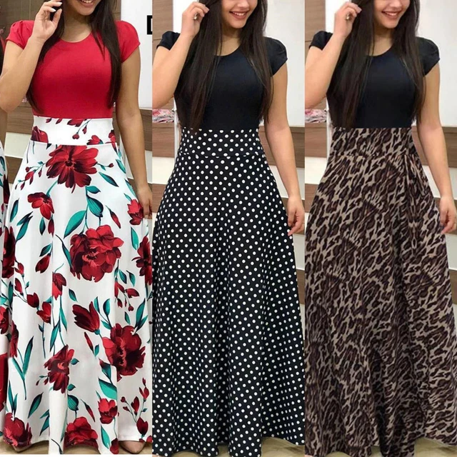 ROPA DE MODA Para Mujer Vestidos Largos Elegantes Casuales Fiesta De Larga  New $17.47 - PicClick