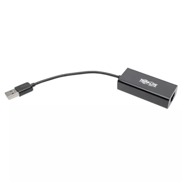 Tripp Lite U236-000-R USB 2.0 Ethernet NIC Adapter - 10/100 Mbps RJ45 Black (U23