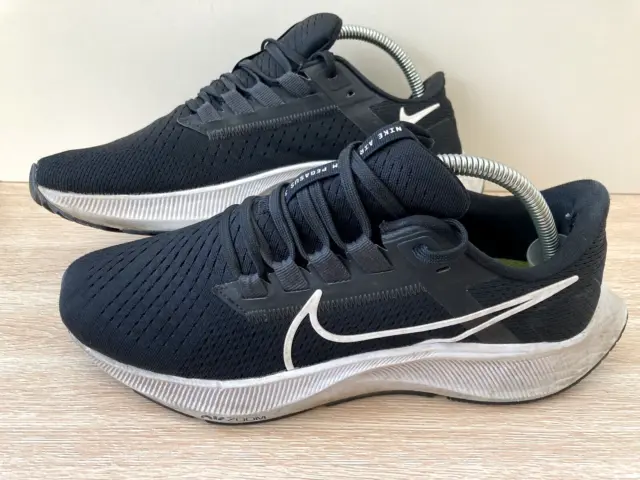 Nike Air Zoom Pegasus 38 Women's Black Running Trainers Size UK 6 #CW7358-002