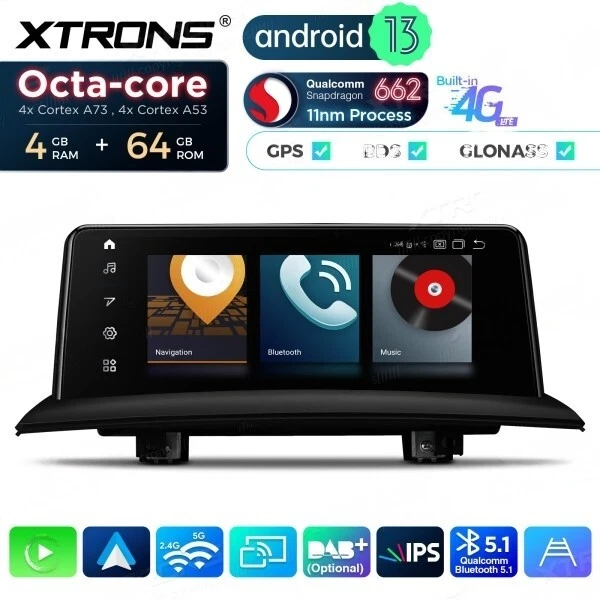 12,3 Zoll Android Auto Radio Für BMW X3 F25 X4 F26 - GPS Navi Mit Carplay