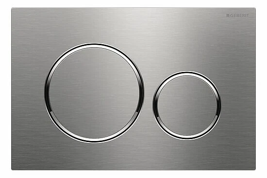 Edle WC-Drückerplatte Aus Edelstahl - 2-Mengen-Spülung & Kompatibel Mit Geberit Sigma