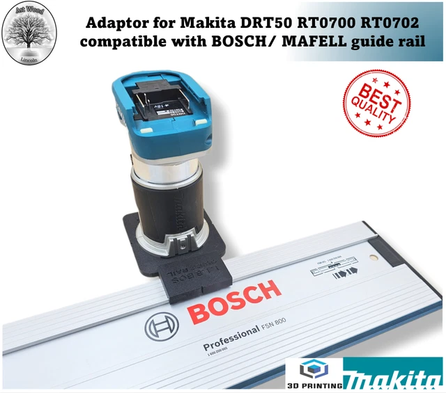 Bosch Track Guide Router MAKITA DRT50 RT0700 RT0702 Adapter base router guide BOSCH MAFELL rail ...