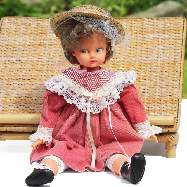 SUPERBE ROBE SOIE XIXème pour premiers BB Jumeau, Bru