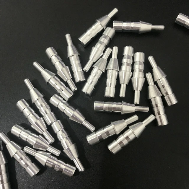 100pcs Archery Arrow Nocks Pin Plastic Tails Needle Adapter for Arrow Shaft DIY
