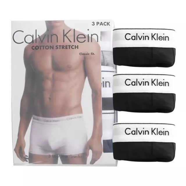 Calvin Klein Mens CK Boxers cotton stretch Shorts 3 Packs Underwear S-XL @SALE 2