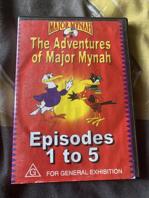 The Adventures of Major Mynah DVD 2005 RARE Cartoon Ken Gray- Free Post(b60/8)