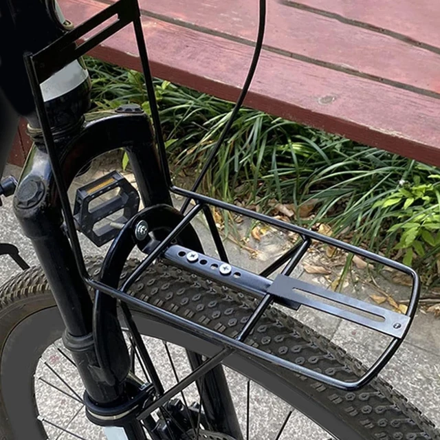 Porte-cage De Fourche Avant Vélo En PP – Support à Sacoches, Bagages Ou Bouteilles, Compatible VTT Et Route