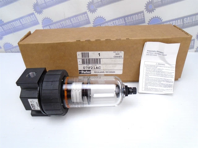 Parker - 07F21AC - Pneumatico Filtro & Alloggiamento - 1cm Max 150psi (come